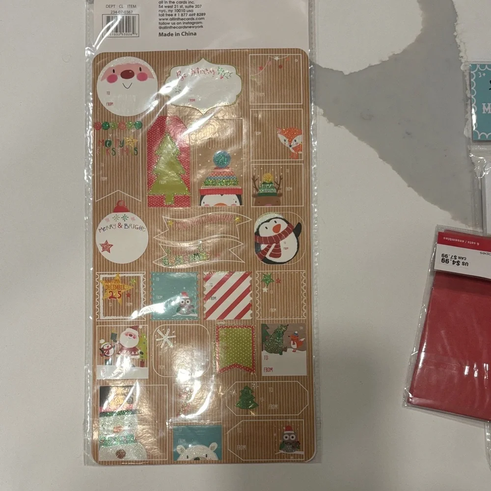 Christmas 4 Piece NWT Stationery Set